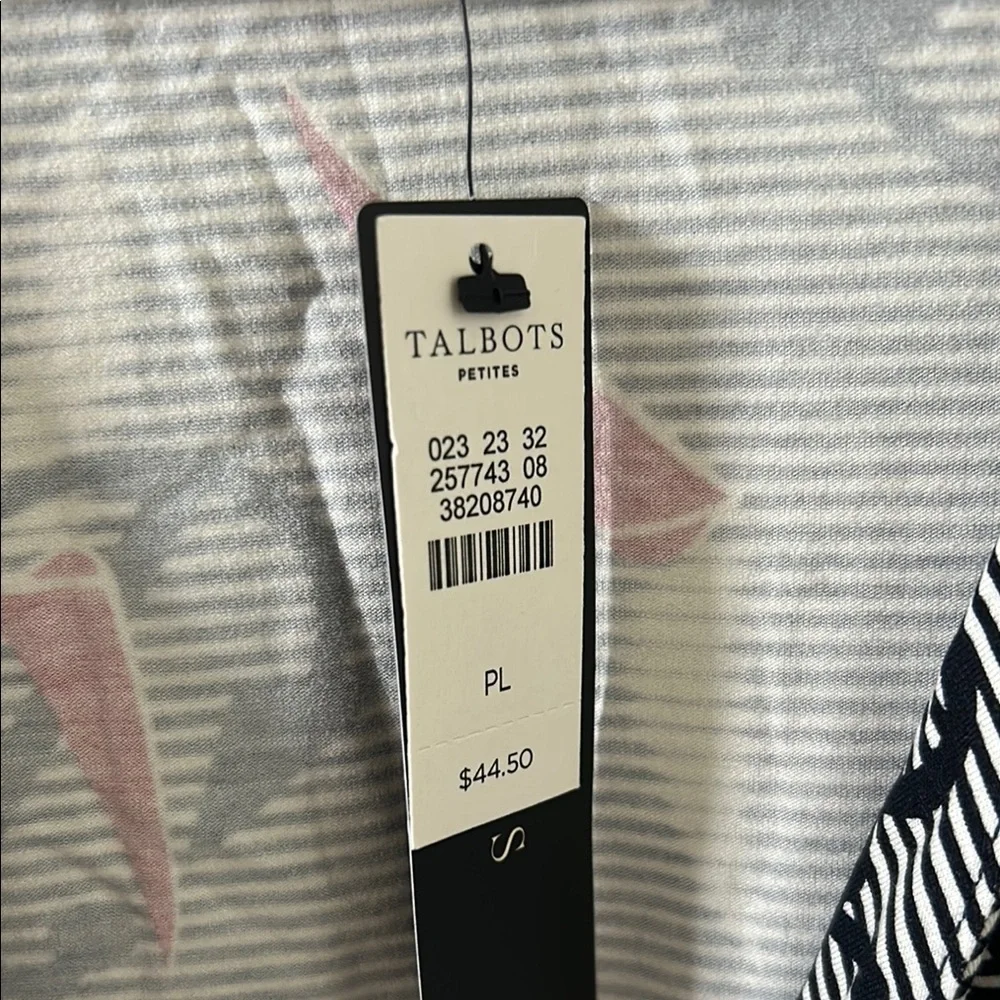 Talbots Petites Nautical Wrap Top - Picture 4 of 7